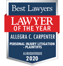 Best Lawyers, Lawyer of the Year, Allegra C. Carpenter, Personal Injury Litigation Plaintiffs 2020