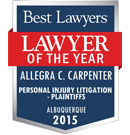 Best Lawyers | Lawyer of the Year | Allegra C. Carpenter | Personal Injury Litigation - Plaintiffs | Albuquerque 2015